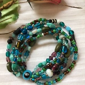 Evil Eye stretch Brazilian bracelet